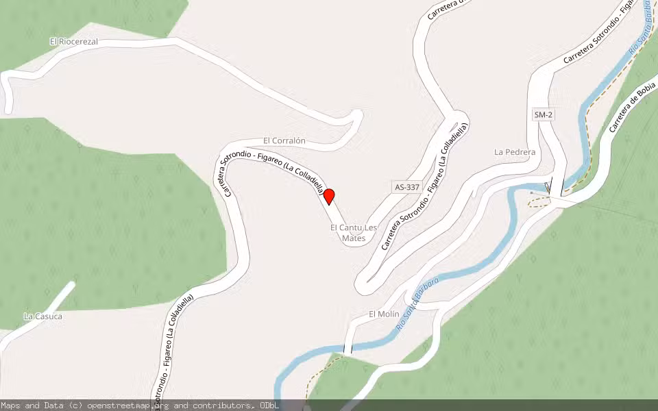 Mapa de Subasta Inmueble (Vivienda) en San Martin Del Rey Aurelio, Asturias