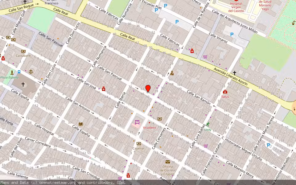 Mapa de Subasta Inmueble (Vivienda) en Yecla, Murcia