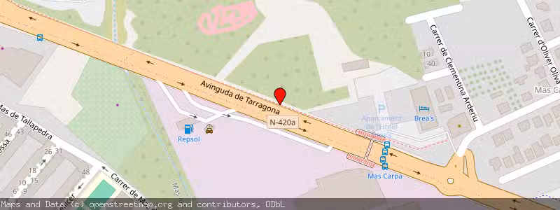Mapa de Subasta de Inmueble (Vivienda) en Tarragona, Tarragona 