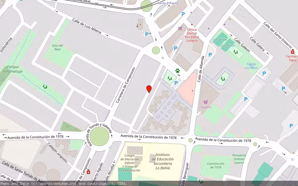 Mapa de Subasta Inmueble (Vivienda) en San Fernado, Cádiz