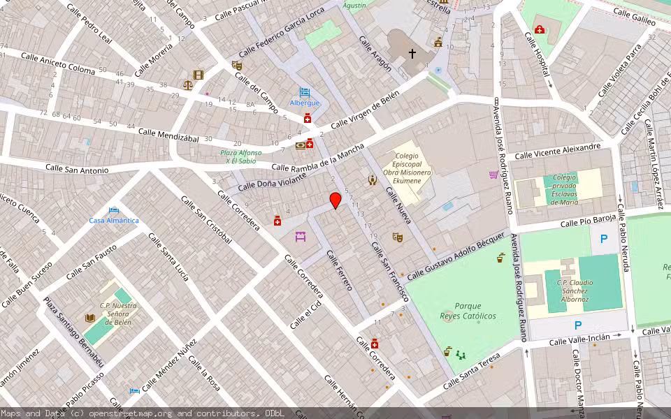 Mapa de Subasta Inmueble (Vivienda) en Almansa, Albacete