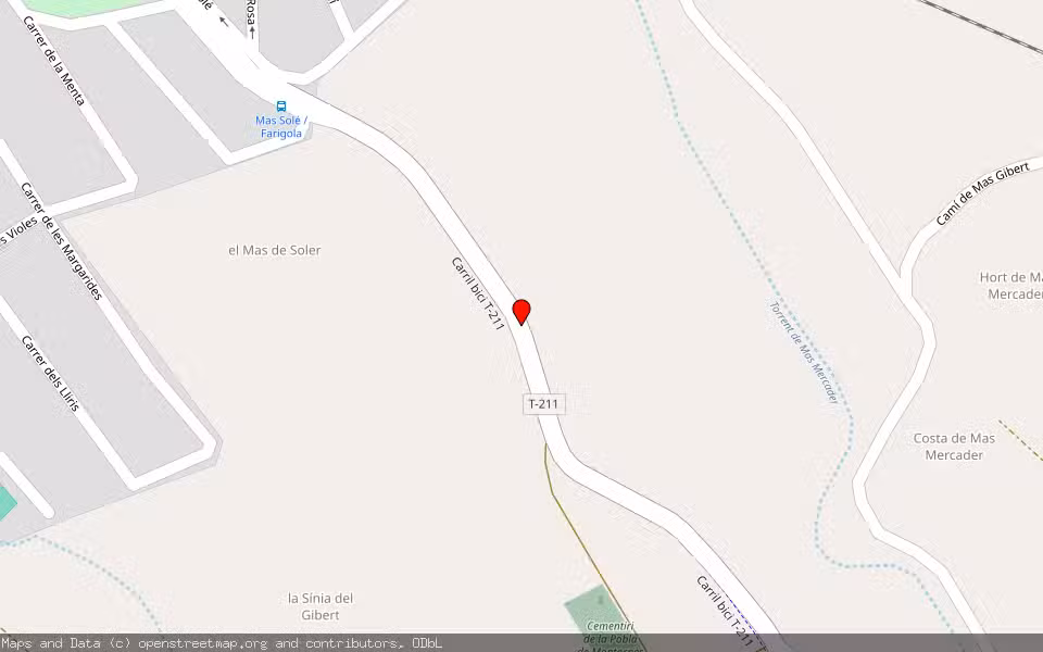 Mapa de Subasta Inmueble (Finca rústica) en La Pobla De Montornes, Tarragona