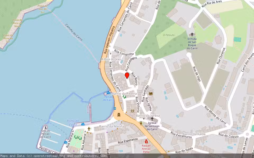 Mapa de Subasta Inmueble (Garaje) en Carril, Vilagarcía De Arousa, Pontevedra