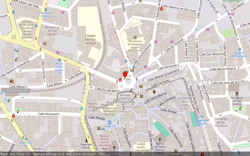 Mapa de Subasta Inmueble (Vivienda) en Leon, León