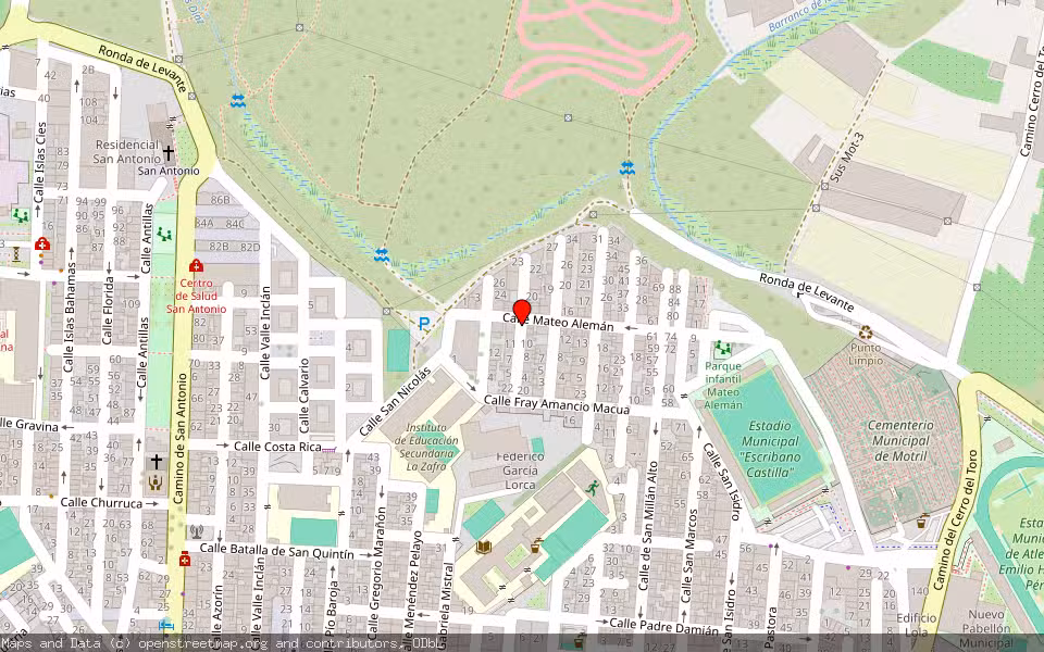 Mapa de Subasta Inmueble (Vivienda) en Motril, Granada