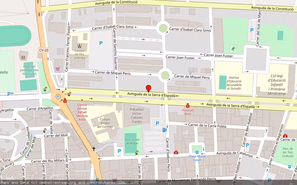 Mapa de Subasta Inmueble (Vivienda) en Onda, Castellón/Castelló