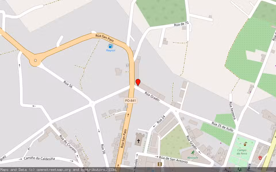 Mapa de Subasta Inmueble (Garaje) en A Estrada, Pontevedra