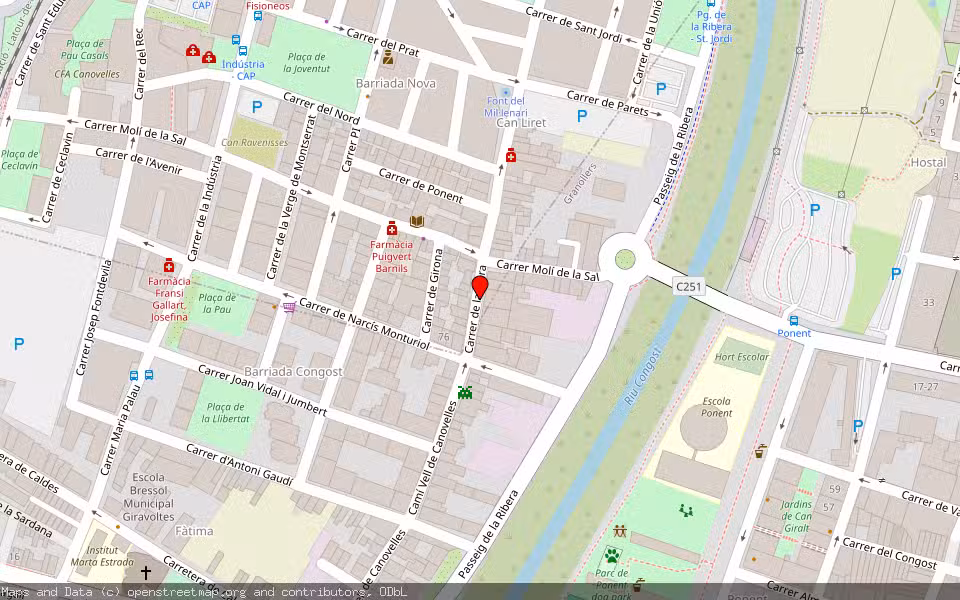 Mapa de Subasta Inmueble (Vivienda) en Canovelles, Barcelona