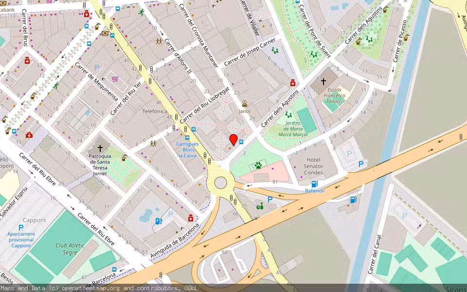 Mapa de Subasta Inmueble (Trastero) en Lleida