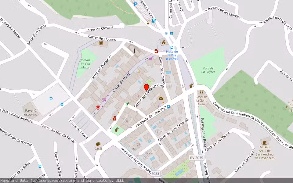 Mapa de Subasta Inmueble (Vivienda) en Sant Andreu De Llavaneres, Barcelona