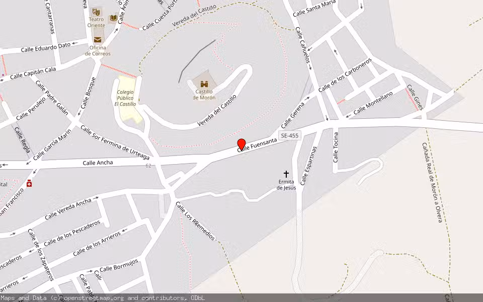 Mapa de Subasta Inmueble (Vivienda) en Moron De La Frontera, Sevilla