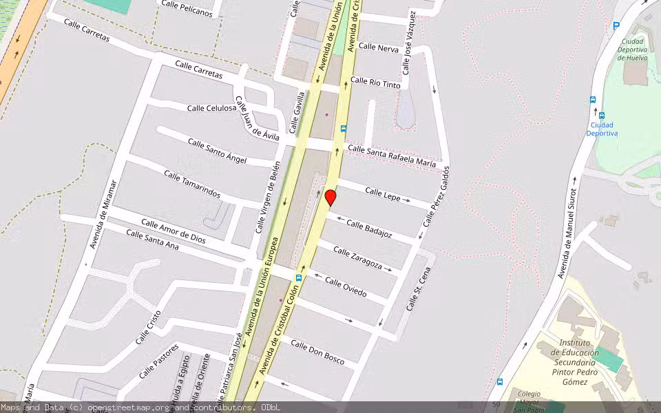 Mapa de Subasta Inmueble (Vivienda) en Huelva