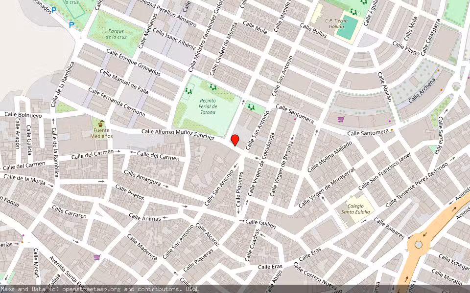 Mapa de Subasta Inmueble (Vivienda) en Totana, Murcia