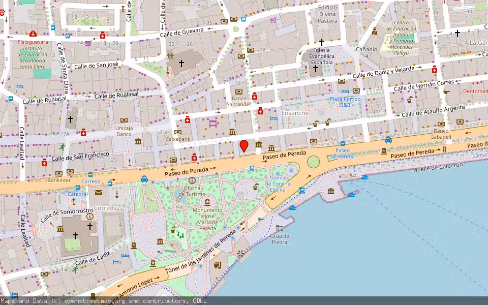 Mapa de Subasta Inmueble (Vivienda) en Santander, Cantabria