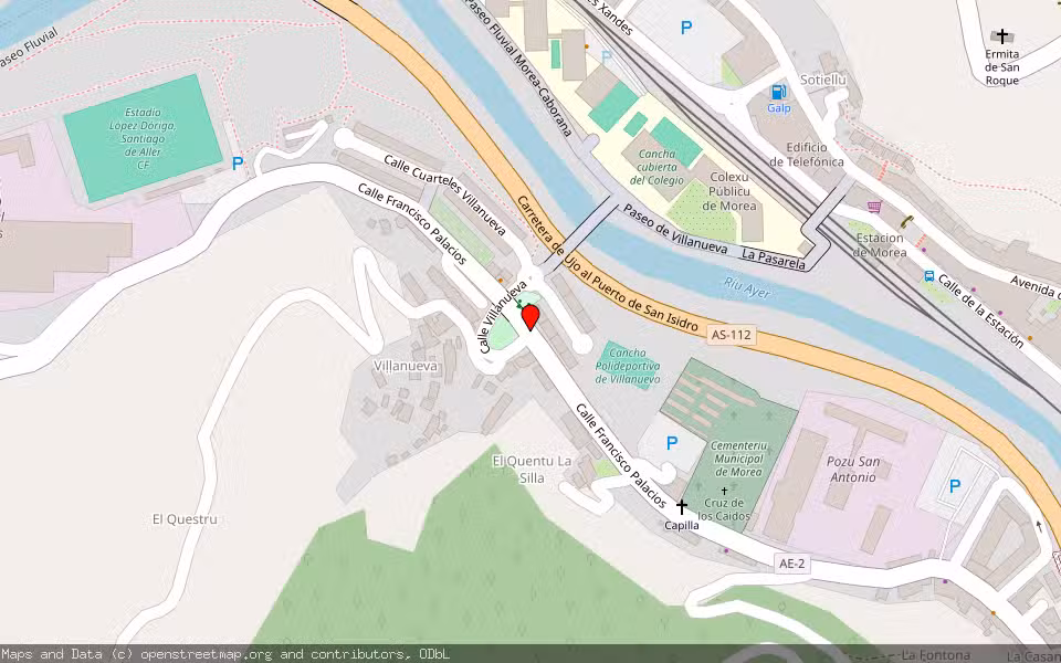 Mapa de Subasta Inmueble (Vivienda) en Moreda De Aller, Asturias