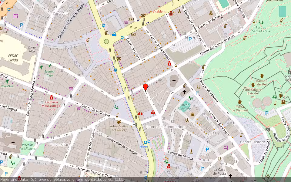 Mapa de Subasta Inmueble (Vivienda) en Lleida
