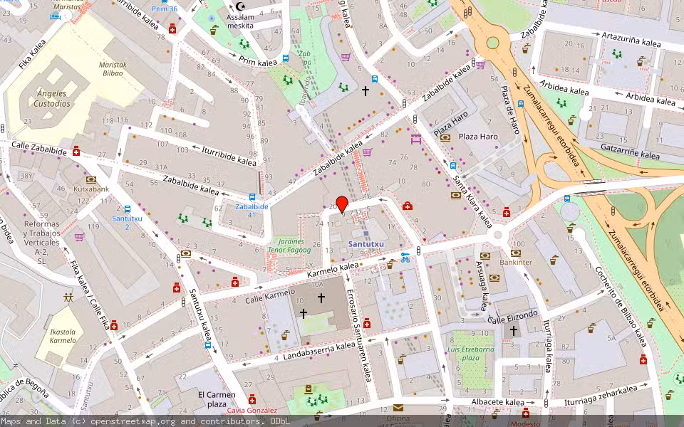 Mapa de Subasta Inmueble (Vivienda) en Bilbao, Bizkaia