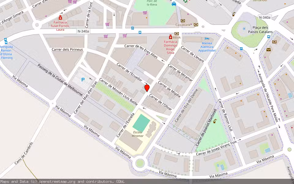 Mapa de Subasta Inmueble (Vivienda) en Vilaseca, Tarragona