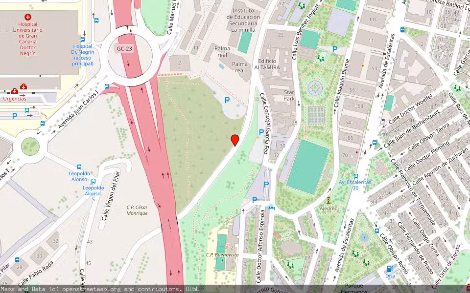 Mapa de Subasta Inmueble (Vivienda) en Las Palmas De Gran Canaria, Las Palmas