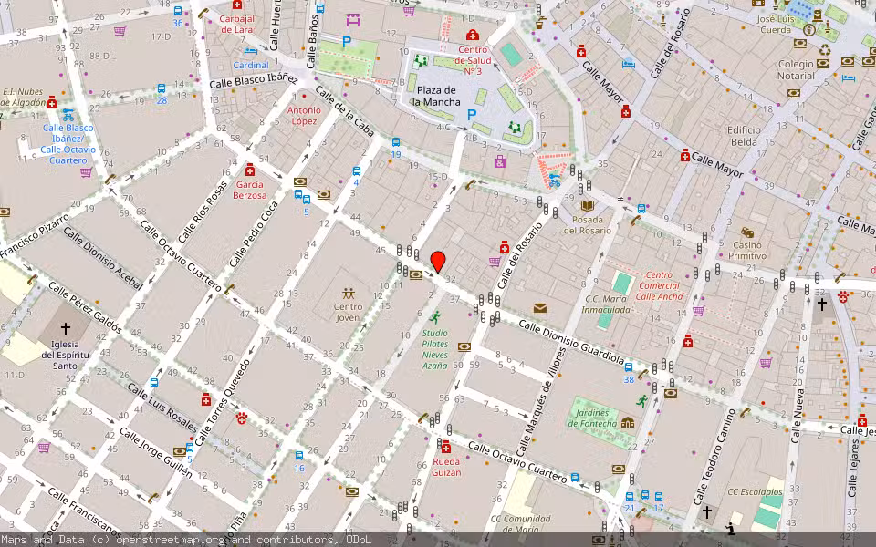 Mapa de Subasta Inmueble (Vivienda) en Albacete