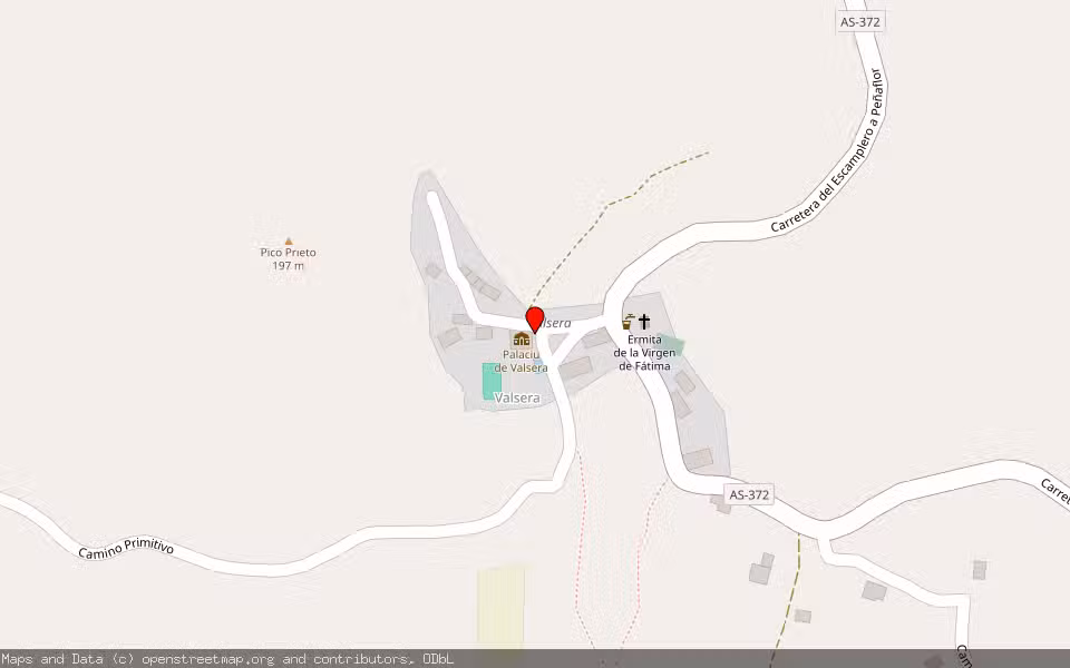 Mapa de Subasta Inmueble (Finca rústica) en Las Regueras, Asturias