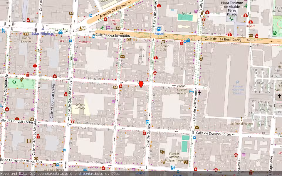 Mapa de Subasta Inmueble (Vivienda) en Madrid