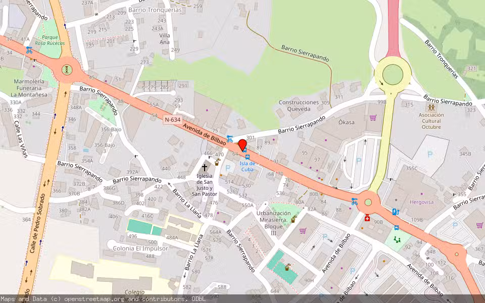 Mapa de Subasta Inmueble (Vivienda) en Torrelavega, Cantabria