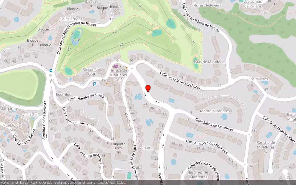 Mapa de Subasta Inmueble (Vivienda) en Mijas, Málaga