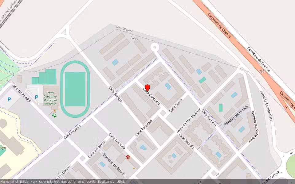 Mapa de Subasta Inmueble (Vivienda) en Yebes, Guadalajara