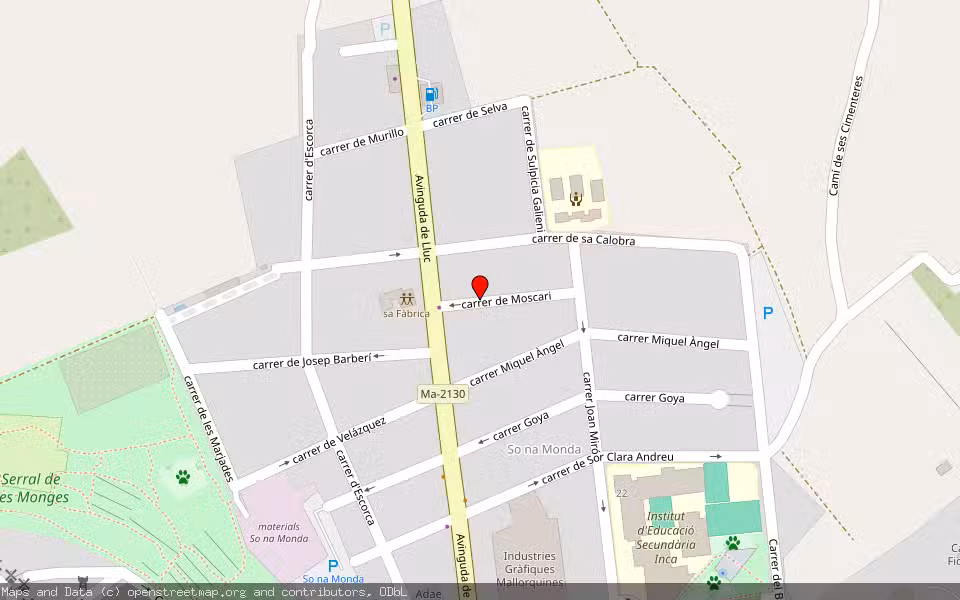 Mapa de Subasta Inmueble (Garaje) en Inca, Illes Balears