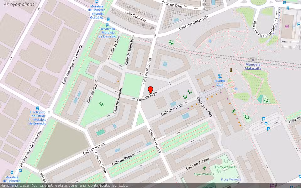 Mapa de Subasta Inmueble (Vivienda) en Mostoles, Madrid