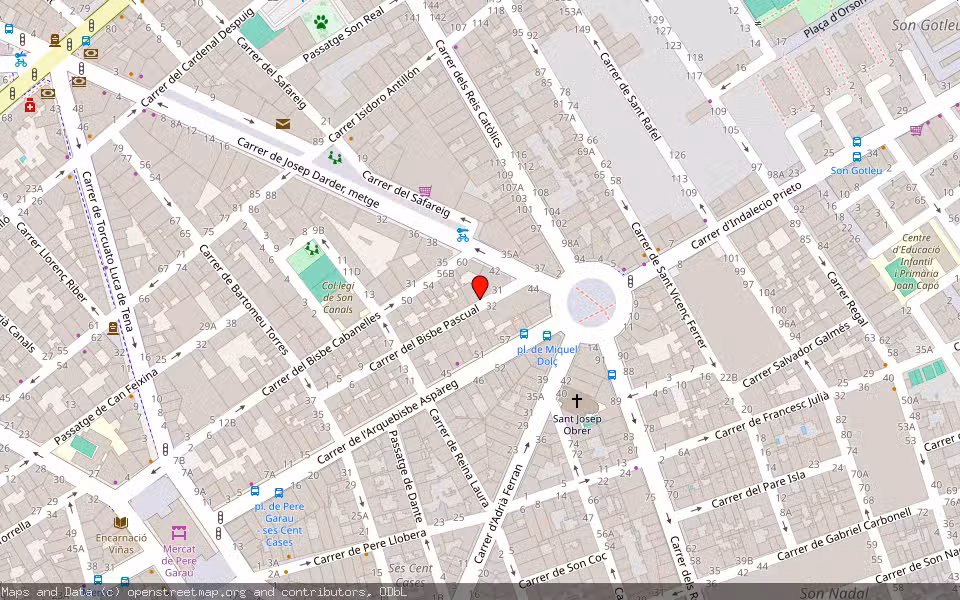 Mapa de Subasta Inmueble (Vivienda) en Palma, Illes Balears