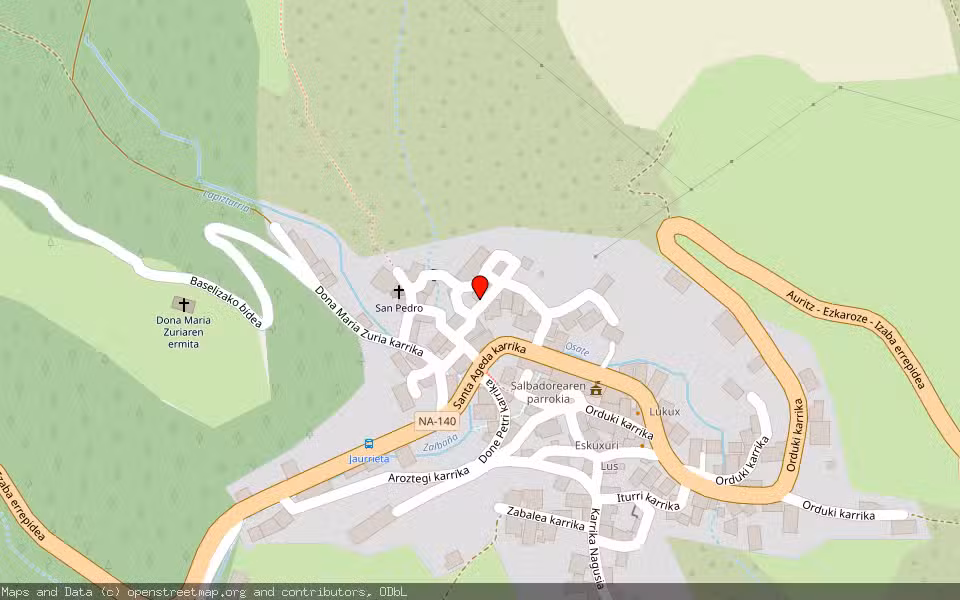 Mapa de Subasta Inmueble (Vivienda) en Jaurrieta, Navarra