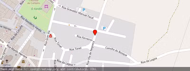 Mapa de Subasta de Inmueble (Local comercial) en Carballo, La Coruña (A Coruña) 