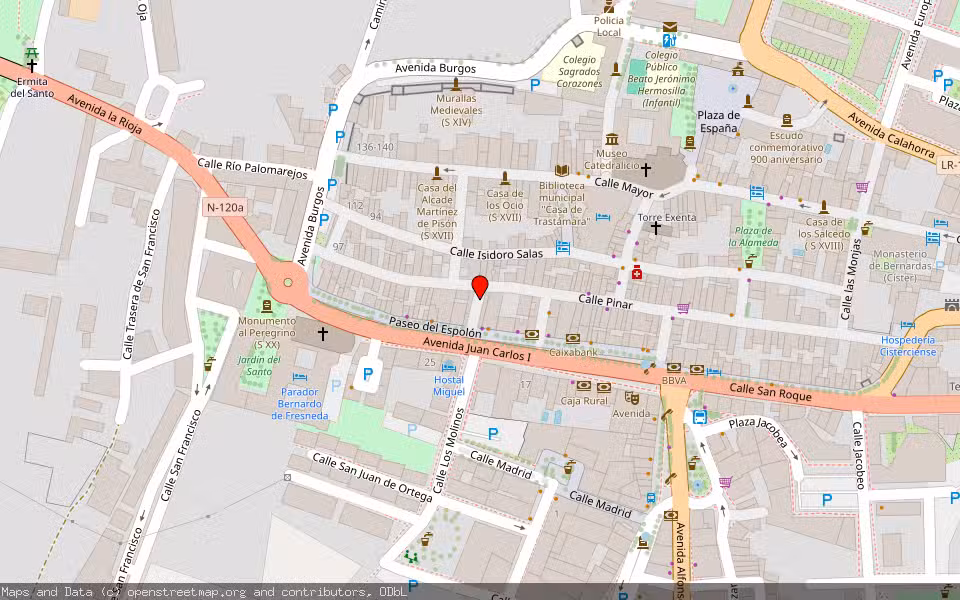 Mapa de Subasta Inmueble (Trastero) en Santo Domingo De La Calzada, La Rioja