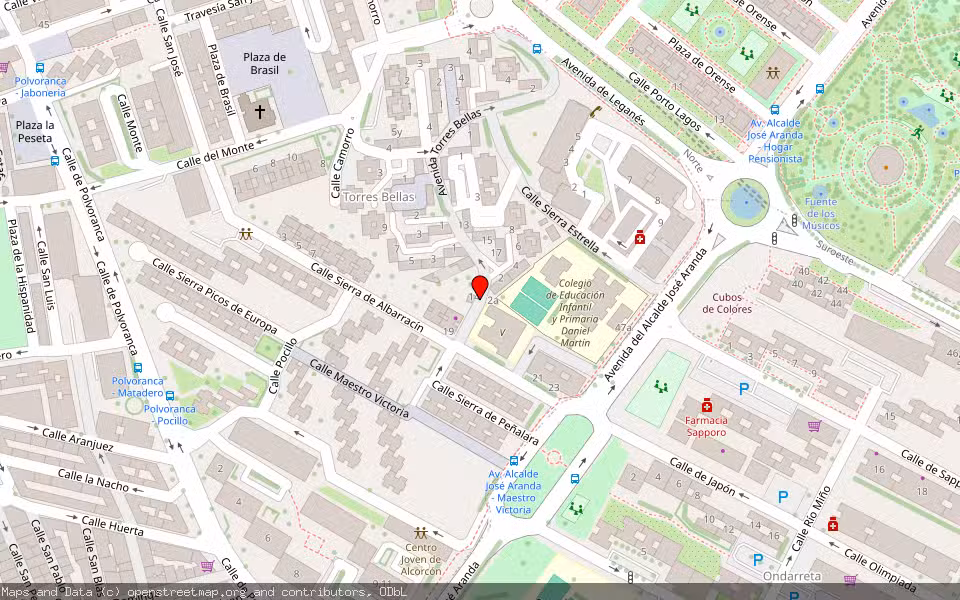 Mapa de Subasta Inmueble (Vivienda) en Alcorcon, Madrid