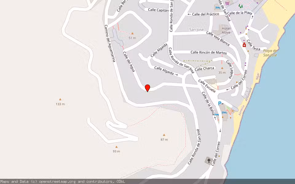 Mapa de Subasta Inmueble (Vivienda) en Nijar, Almería