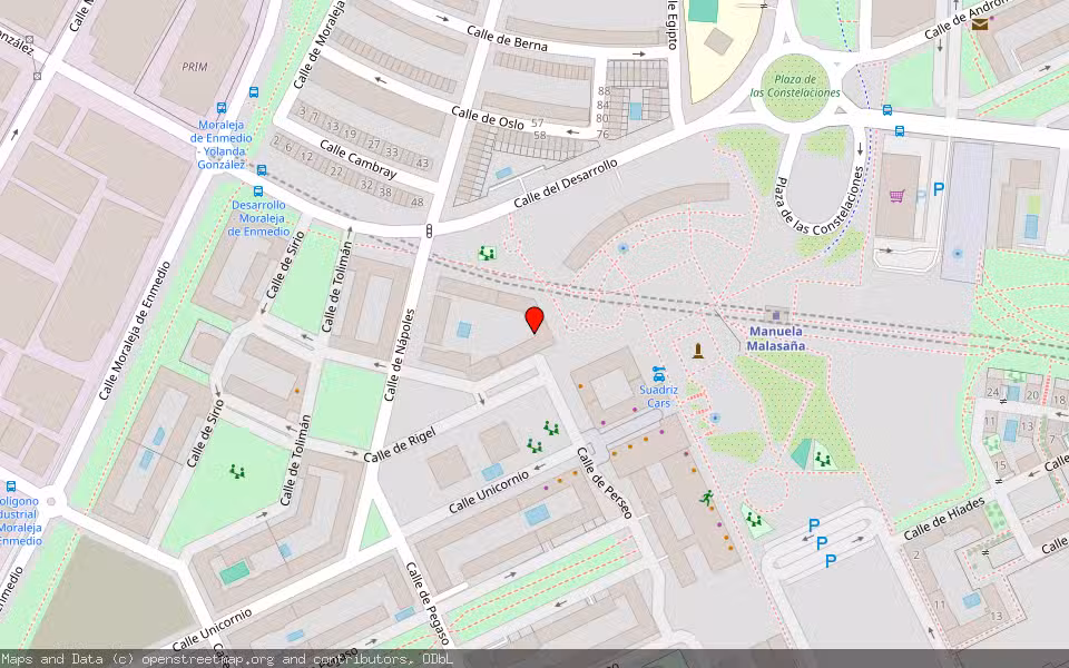 Mapa de Subasta Inmueble (Vivienda) en Mostoles, Madrid