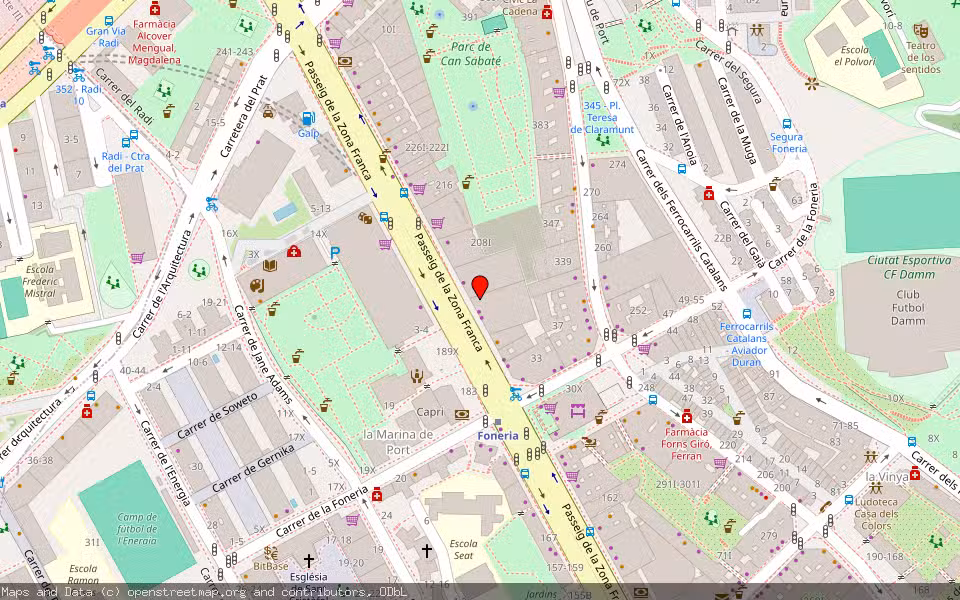 Mapa de Subasta Inmueble (Vivienda) en Barcelona