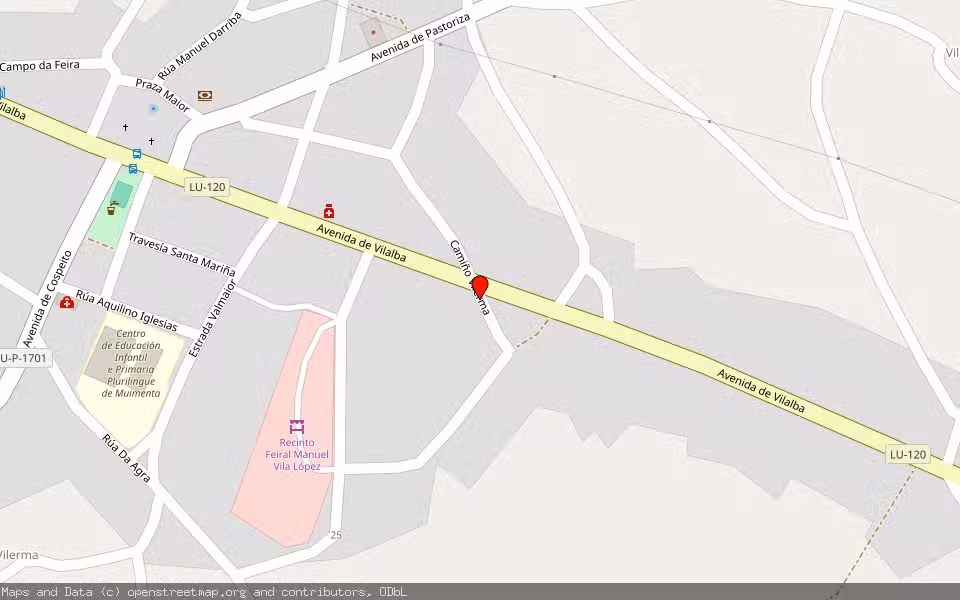 Mapa de Subasta Inmueble (Vivienda) en Cospeito, Lugo