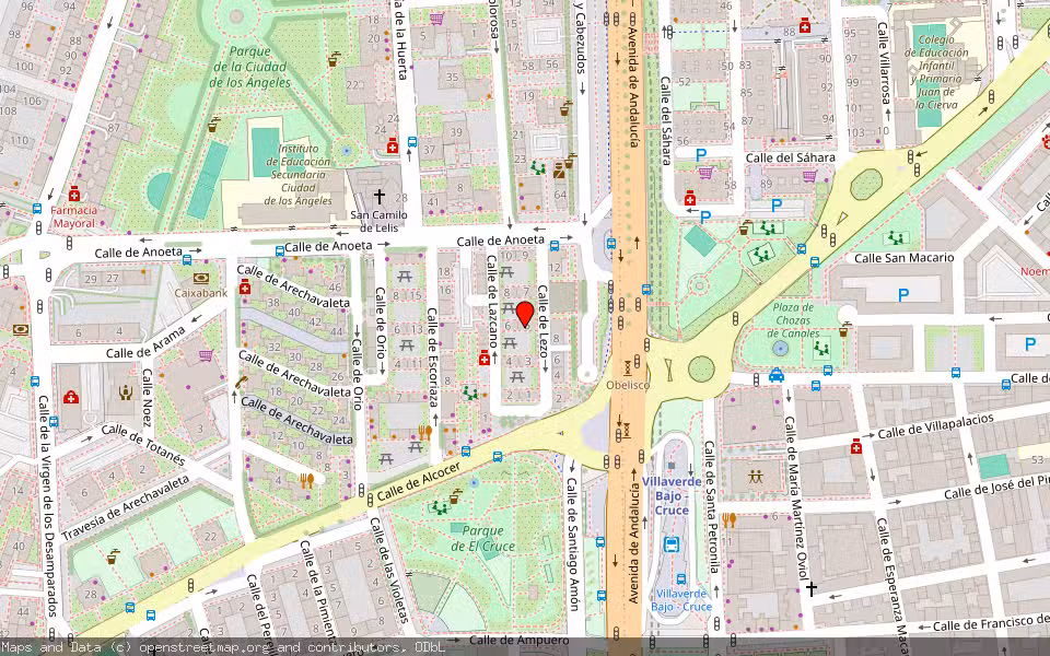 Mapa de Subasta Inmueble (Vivienda) en Madrid