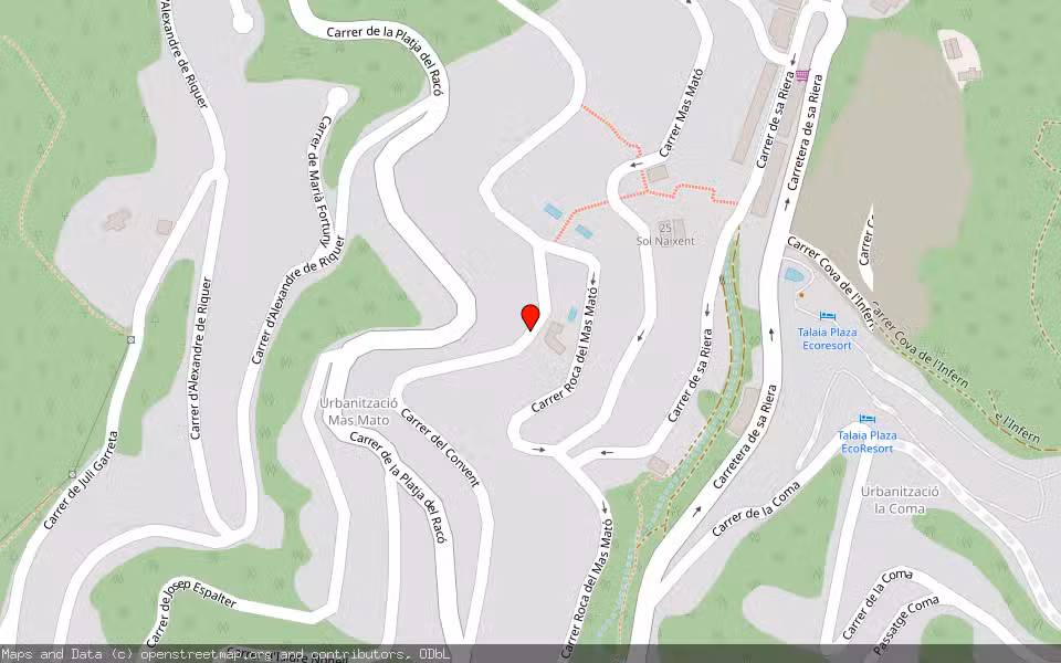 Mapa de Subasta Inmueble (Vivienda) en Begur, Girona
