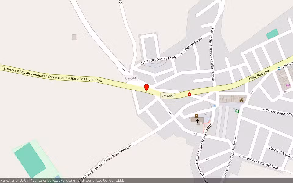 Mapa de Subasta Inmueble (Finca rústica) en Hondon De Las Nieves, Alicante/Alacant