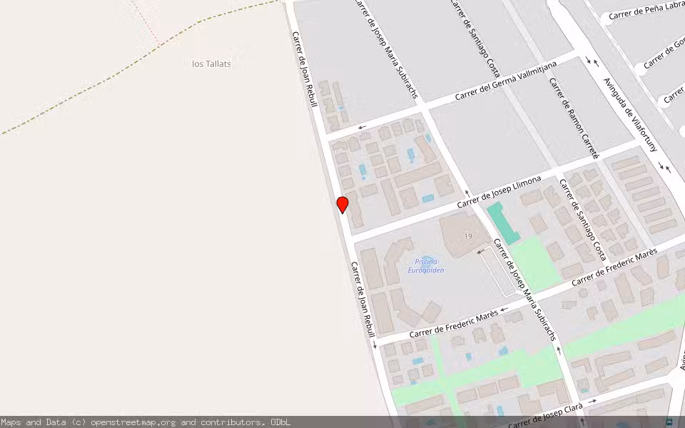Mapa de Subasta Inmueble (Vivienda) en Cambrils, Tarragona