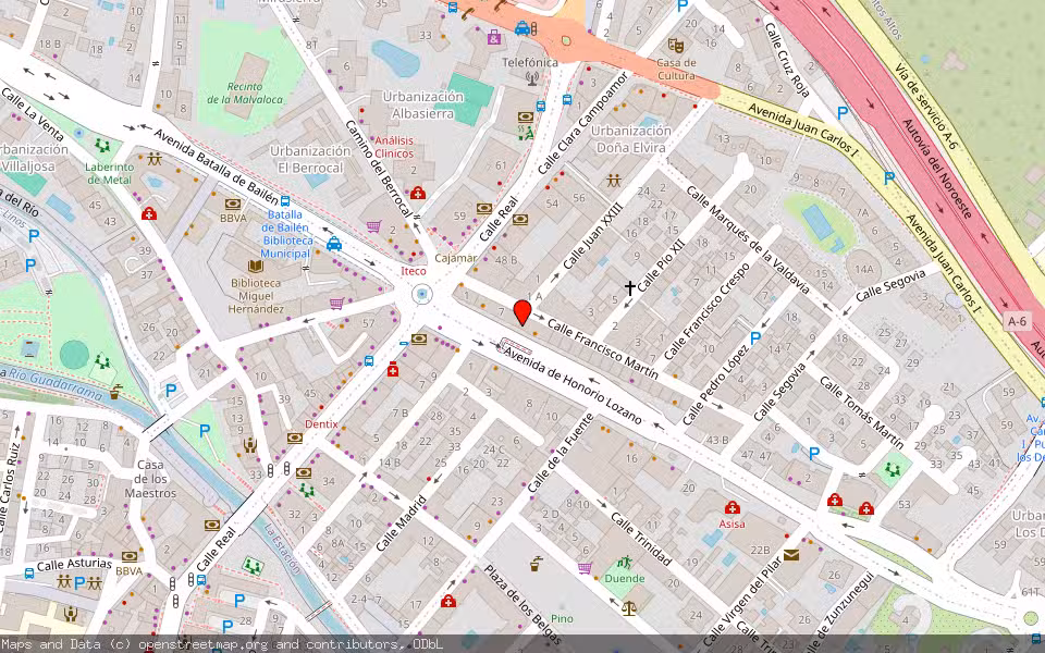 Mapa de Subasta Inmueble (Local comercial) en Collado Villalba, Madrid
