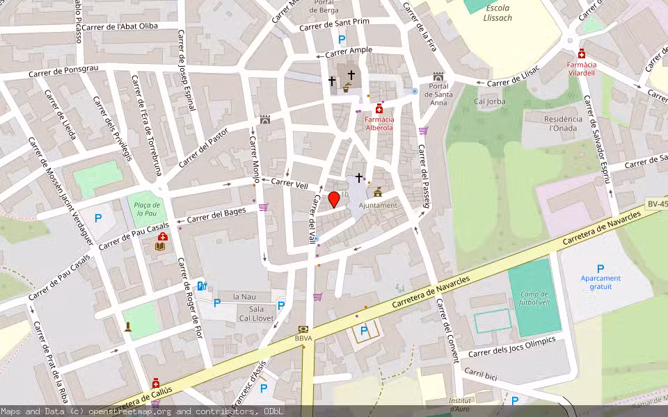 Mapa de Subasta Inmueble (Local comercial) en Santpedor, Barcelona