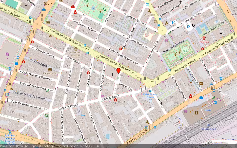 Mapa de Subasta Inmueble (Local comercial) en Salamanca