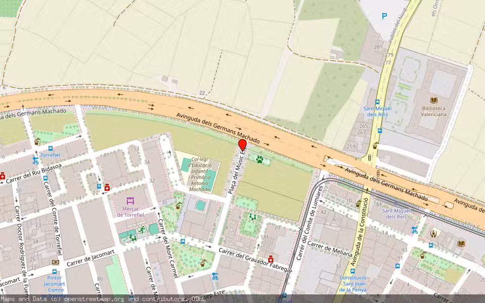 Mapa de Subasta Inmueble (Finca rústica) en Valencia, Valencia/València