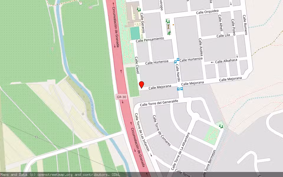 Mapa de Subasta Inmueble (Vivienda) en Albolote, Granada