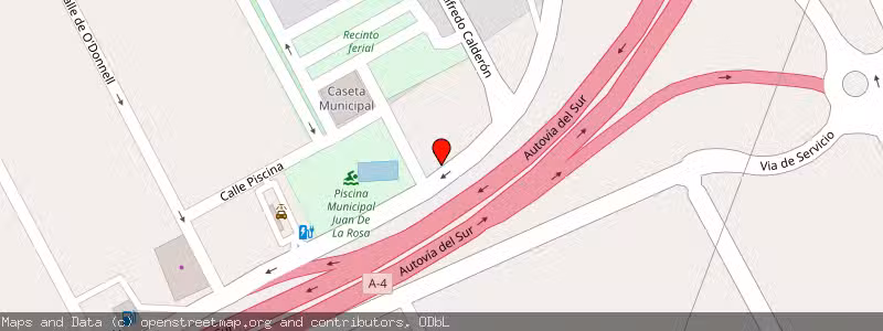 Mapa de Subasta de Inmueble (Garaje) en Sevilla, Jaén 